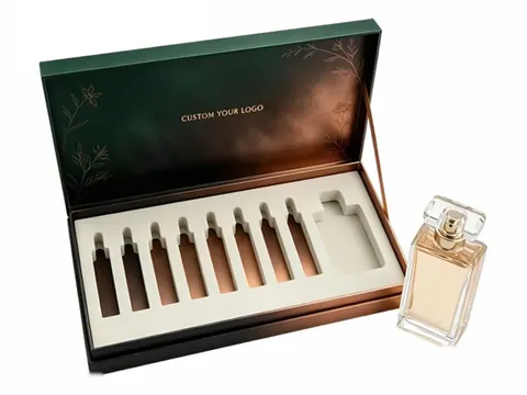 Green Gradient Perfume Sample Flip-Top Box by Xinhua Pack Legend
