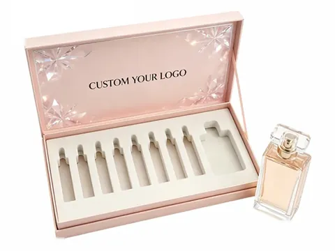 Pink Flip-Top Vial Box with Cream Insert by Xinhua Pack Legend