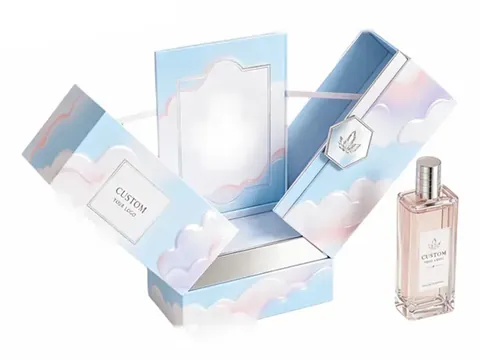 Blue Cloud Double-Door Perfume Box by Xinhua Pack Legend