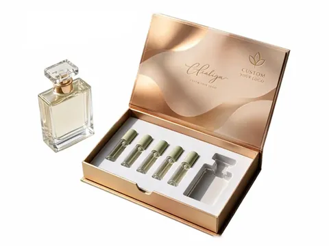 Champagne Gold Wave Flip-Top Vial Box by Xinhua Pack Legend
