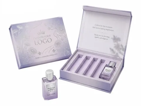 Lavender Floral Flip-Top Perfume Set Box by Xinhua Pack Legend