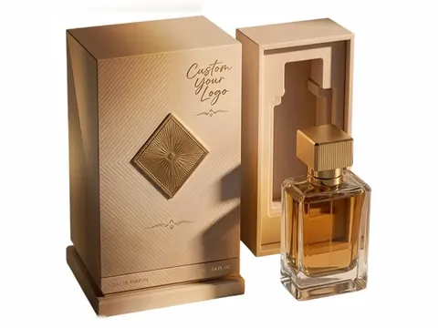 Champagne Gold Embossed Diamond Perfume Box by Xinhua Pack Legend
