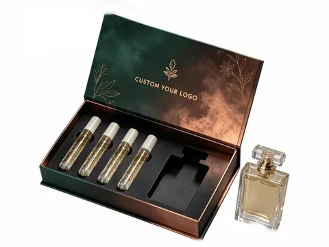 Green and Copper Flip-Top Vial Box by Xinhua Pack Legend