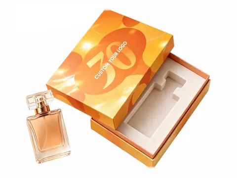 Orange Bokeh Print Lid and Base Box by Xinhua Pack Legend
