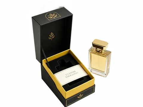 Black Deep-Lid Box with Gold Interior by Xinhua Pack Legend