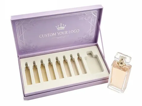 Lavender Crown Print Eight-Slot Vial Box by Xinhua Pack Legend