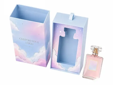 Blue Cloud Sleeve Box with Pull-Out Tray by Xinhua Pack Legend