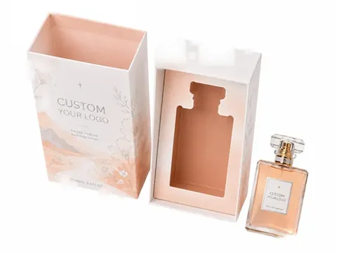 Peach Landscape Sleeve Box with Pull-Out Tray by Xinhua Pack Legend