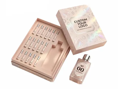 Blush Pink Lid and Base 16-Vial Box by Xinhua Pack Legend