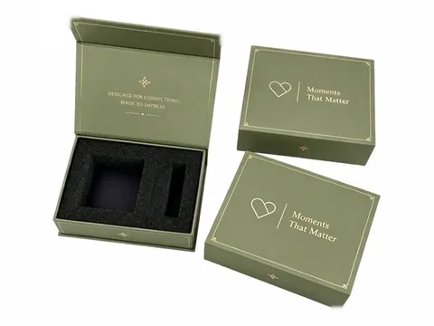 Sage Green Flip-Top Box with Sponge Insert by Xinhua Pack Legend