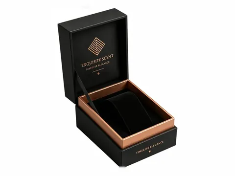 Black Deep-Lid Box with Copper Rim by Xinhua Pack Legend