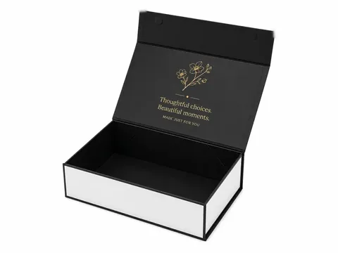 White and Black Flip-Top Gift Box by Xinhua Pack Legend