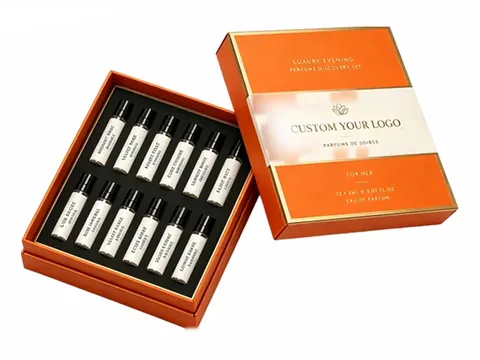 Orange Lid and Base 12-Vial Box by Xinhua Pack Legend