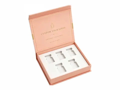 Peach Pink Five-Cavity Flip-Top Box by Xinhua Pack Legend