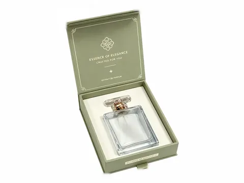 Sage Green Flip-Top Perfume Box with Label by Xinhua Pack Legend