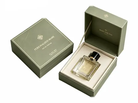 Sage Green Square Hinged Perfume Box by Xinhua Pack Legend