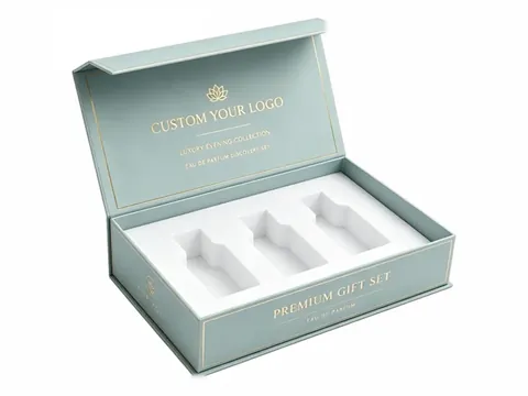 Pale Mint Three-Bottle Flip-Top Box by Xinhua Pack Legend