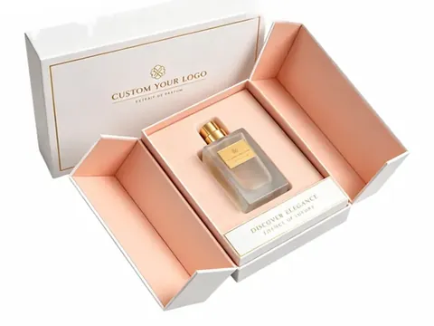 White and Peach Double-Door Perfume Box by Xinhua Pack Legend