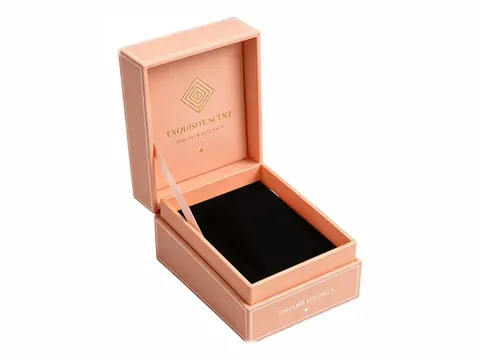 Peach Deep-Lid Box with Black Pad by Xinhua Pack Legend