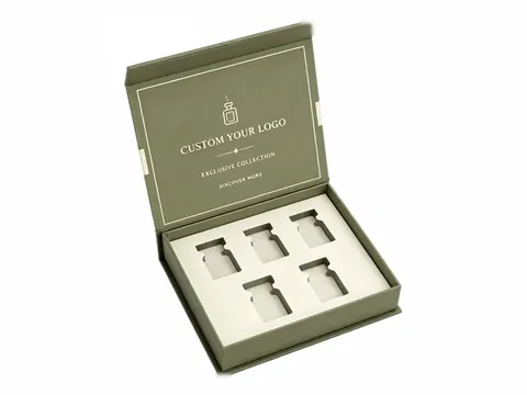 Sage Green Five-Cavity Flip-Top Box by Xinhua Pack Legend