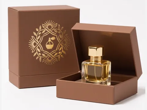 Cocoa Brown Deep-Lid Box with Gold Emblem by Xinhua Pack Legend