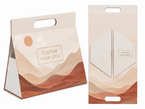 Cream Desert Print Triangle Handle Box by Xinhua Pack Legend