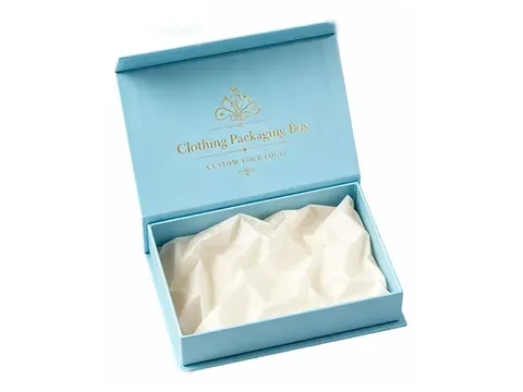 Light Blue Flip-Top Box with Satin Lining by Xinhua Pack Legend