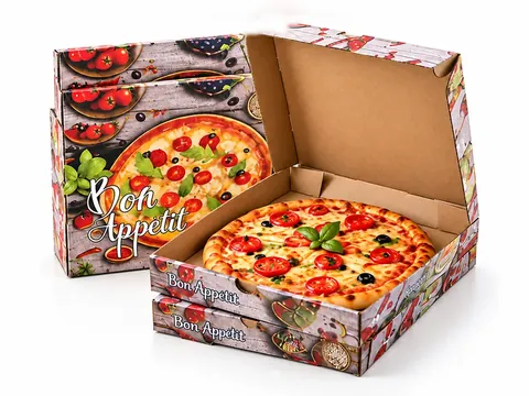 Full-Color Printed Corrugated Pizza Box by Xinhua Pack Legend