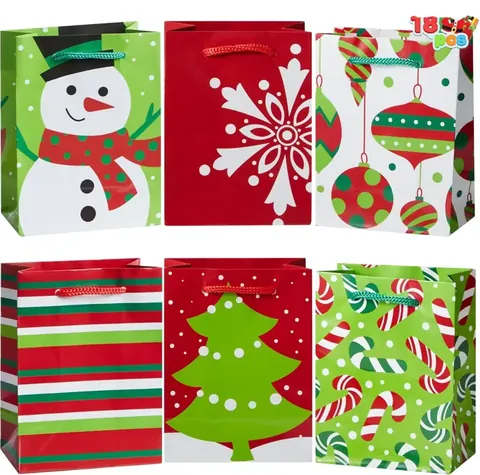 White Christmas Bag Set, 18-pack by Xinhua Pack Legend