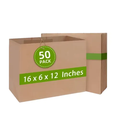 Large Kraft Shopping Bag, 16 × 6 × 12 in by Xinhua Pack Legend